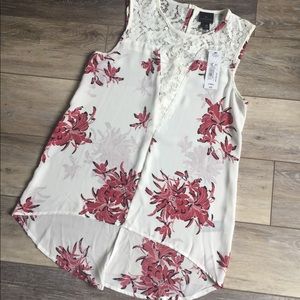 Beautiful! NWT asymmetrical sheer Worthington top!